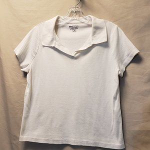 Basic Editions White Polo-type Shirt